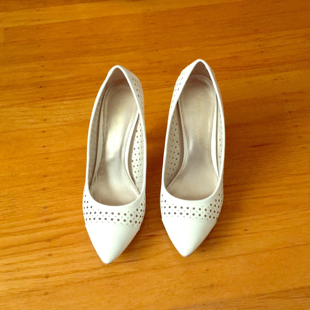 White Christian Siriano shoes